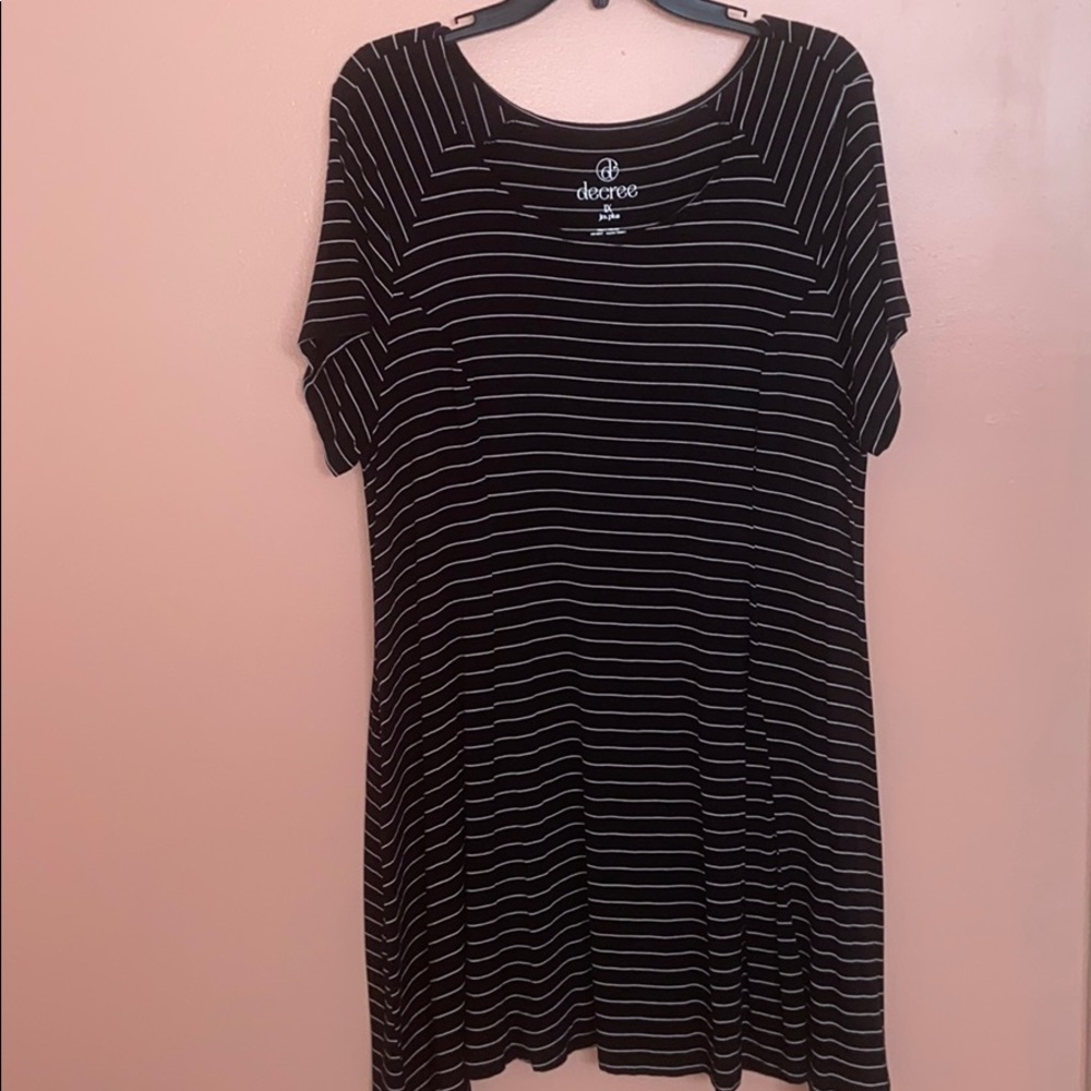 Striped T-shirt dress